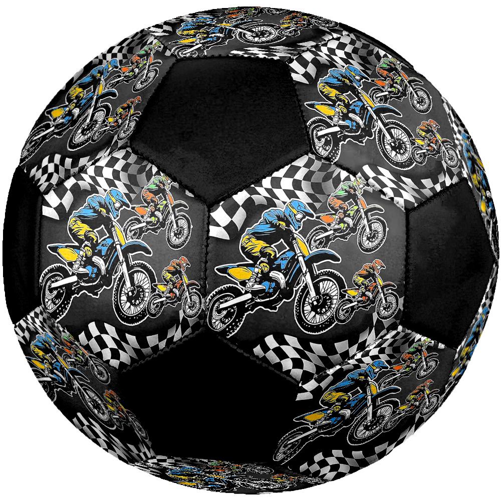 Off Road Motorcycles Theme Size 5 Soccer Ball, Suitable for Both Indoor and Outdoor Matches, a Gift Suitable for Everyone.