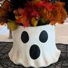 Adorable Ghost Mud Pie Paper Mache Storage Bucket Halloween Treat Buckets Car Home Interior Decor Ornaments For Candy Flower