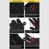 Winter Ski USB Heated Gloves Touch Screen Thermal Gloves Fleece-Lined Windproof Anti-Slip for Cycling Hiking Outdoor Activities