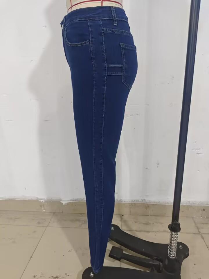 European & American Style High-Waisted Skinny Jeans for Women