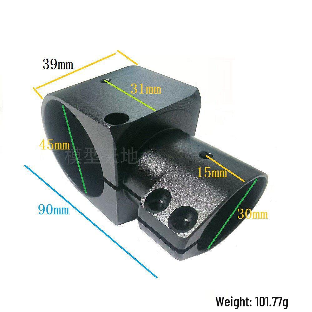 Aluminum Alloy Tee Pipe Clamp for Drone Landing Gear (16/20/25 to 25/30/40)