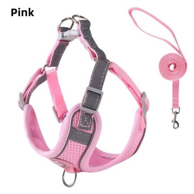 Dog Leash Vest, Small Dog Walking Leash, Cat Leash, Teddy Anti-break Reflective Chest Strap When Going Out