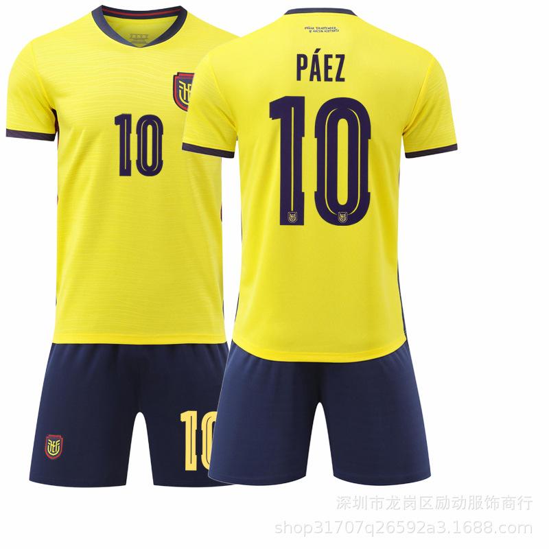 2627 World Cup new No. 10 Pais No. 23 Caisedo jersey in stock Ecuador home jersey #16