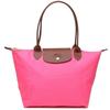 Le Pliage 28 Snap Button Zipper Closure Long Handle Cowhide Dumpling Bag Shoulder Handbag Small Size Women's Pink 2605089P73
