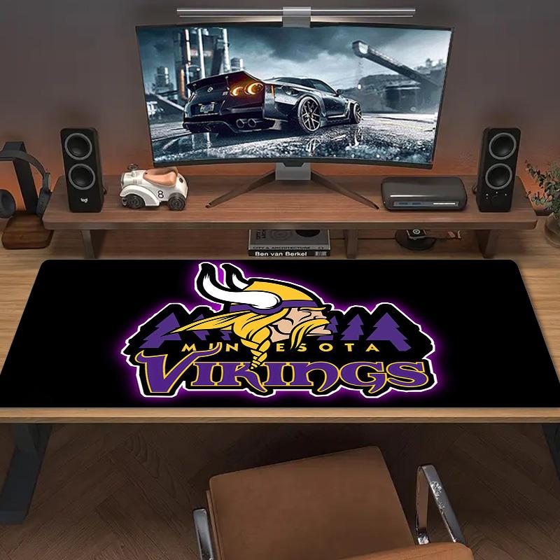 Minnesota Vikings3 Print Cushion Non-slip Laptop Tablet Big Mousepad XXL Mat Mini PC Playmat With Lock Edge