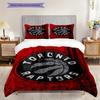 Toronto Raptors Bold Black Emblem Bedding(1 * Duvet Cover + 2 * Pillowcase, Without core)Soft and Comfortable Duvet Cover and Pillowcase Bedding Set