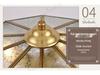 European All-Copper Ceiling Light for Bedroom, Living Room, Foyer, Balcony, or Aisle - Simple, Warm, and Romantic Design