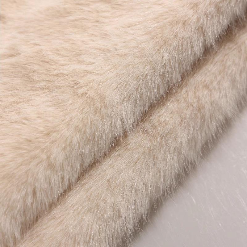50x180cm Thickend Faux Fox Long Hair Plush Fabric for Coats Collar Toys Carpet For Diy Sewing Plain Soft Warm Fur Cloth