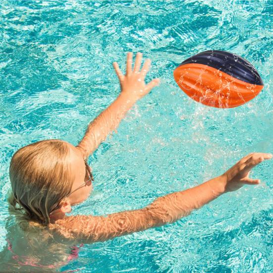 Soft Rugby Ball Kids Foam Spiral Football Toy Easy Grip Decompression Toy Hand-Eye Coordination Training Small Footballs for School Sports Party Game