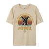 PitBull Vintage Tshirt Unisex T Shirts Funny Printed T Shirts Combed Cotton Top Tshirt Graphic T Shirts Unisexs Clothing