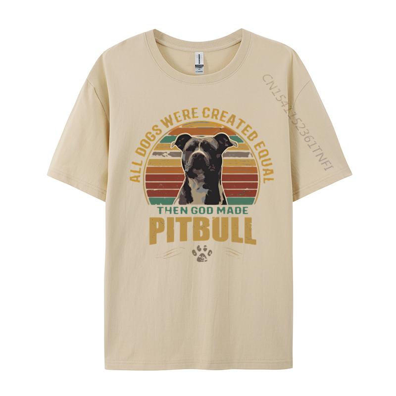 PitBull Vintage Tshirt Unisex T Shirts Funny Printed T Shirts Combed Cotton Top Tshirt Graphic T Shirts Unisexs Clothing