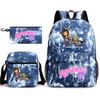 Spielwaren Aphmau Schultasche Cartoon Rucksack Federmäppchen Umhängetasche Dreiteiliges Set