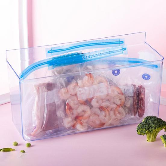 10Pcs Reusable Vacuum Seal Bags Food Grade BPA Free Leak Resistant Portable Easy To Use Vacuum Storage Bags