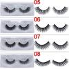 1 Pair Natural False Eyelashes Soft 3d Mink Lashes Volume Long Thick Eyelash Women Makeup Tools Gift