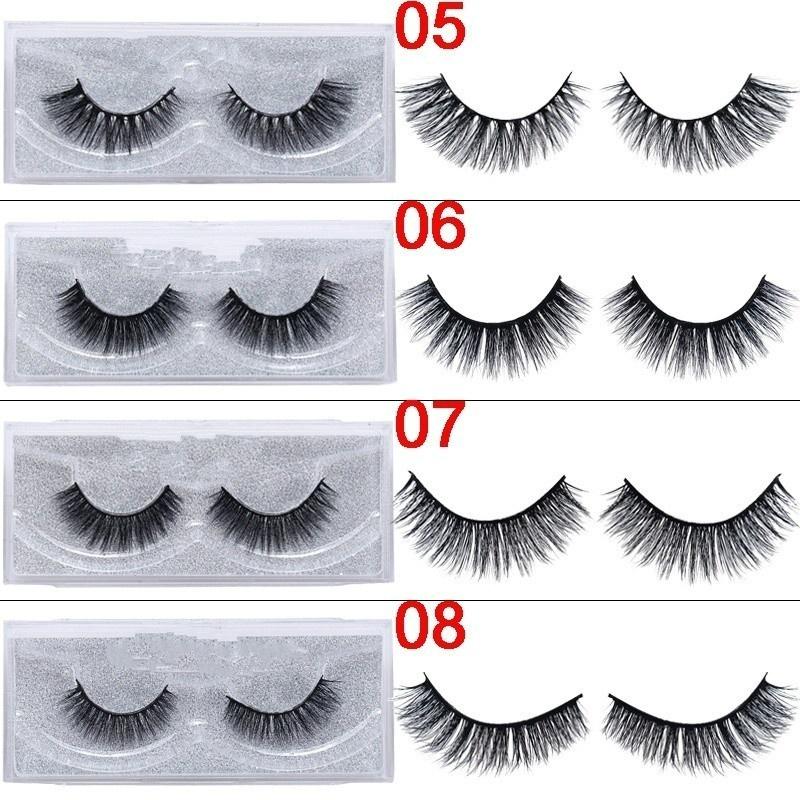 1 Pair Natural False Eyelashes Soft 3d Mink Lashes Volume Long Thick Eyelash Women Makeup Tools Gift