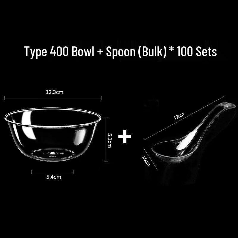 Yudefeng Disposable Hardened Clear Plastic Bowls