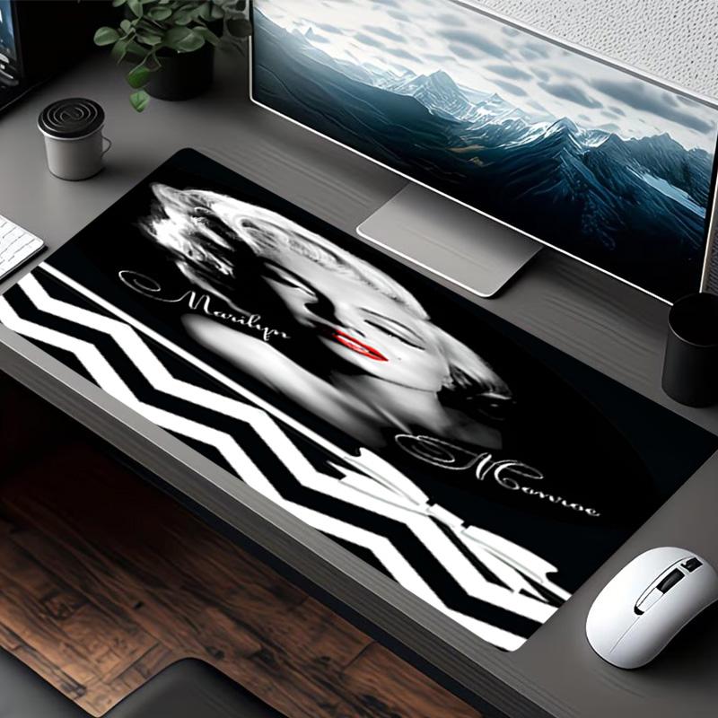 Marilyn Monroe Print Mouse Pad, for Keyboard Pad Laptop PC Mat for Office Home Use, Desk Decor, Perfect Birthday Gift for Gamers