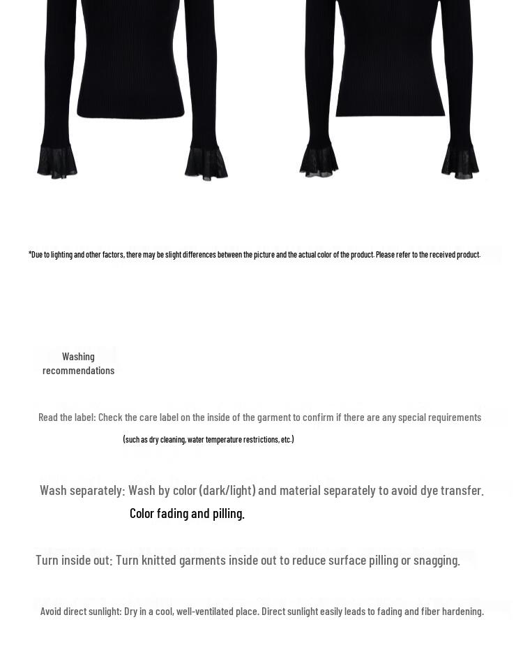 VEROMODA 2025 Autumn Lamb Wool Beaded Ruffle Sleeve Knit Top