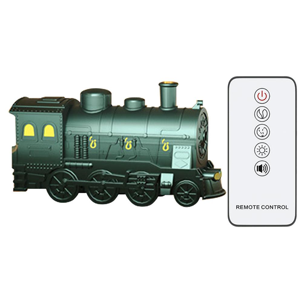 Mini Train Shape Air Humidifier with Remote Control & LED Lamp Essential Oil Diffuser 2 Spray Mode Aroma Difusor for Home Office