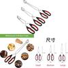 Stainless Steel Bbq Tongs With Multifunction Food Clamps For Outdoor Grilling And Baking