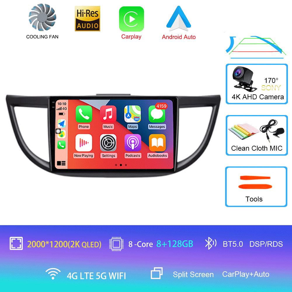 Car Radio Android 14 WIFI Navigation For Honda CRV CR-V 2011 2012 2013 2014 2015 2016 Multimedia Player Wireless Carplay Stereo