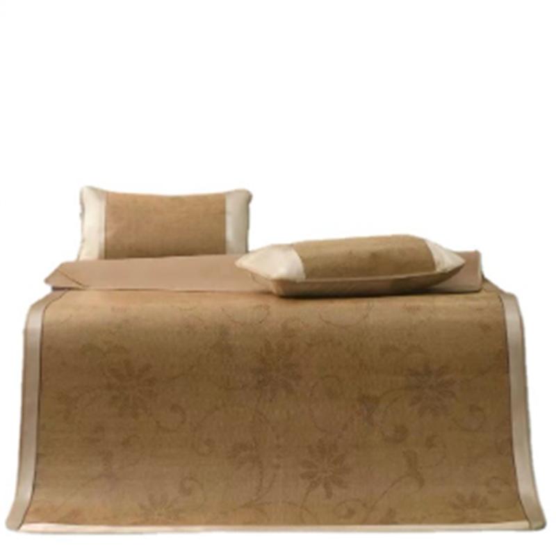 Rattan Mat Summer Two-sided Thickened Rattan Mat Bedding Folding Natural Ice Silk Mat Smooth Cool Breathable Easy To Store Clean