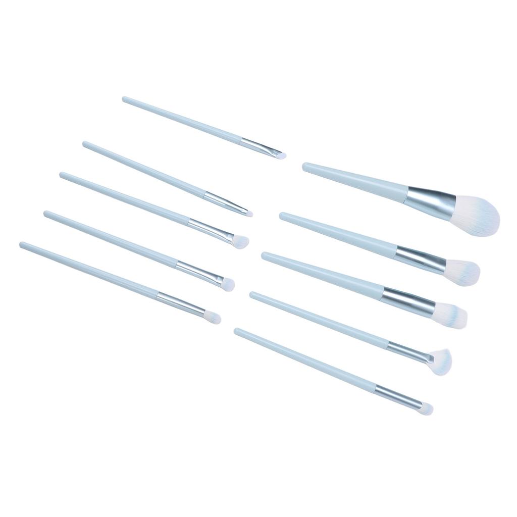 10 Pcs Makeup Brush Set Powder Highlight Eye Shadows Blush Brushes Professional Synthetic Cosmetic B