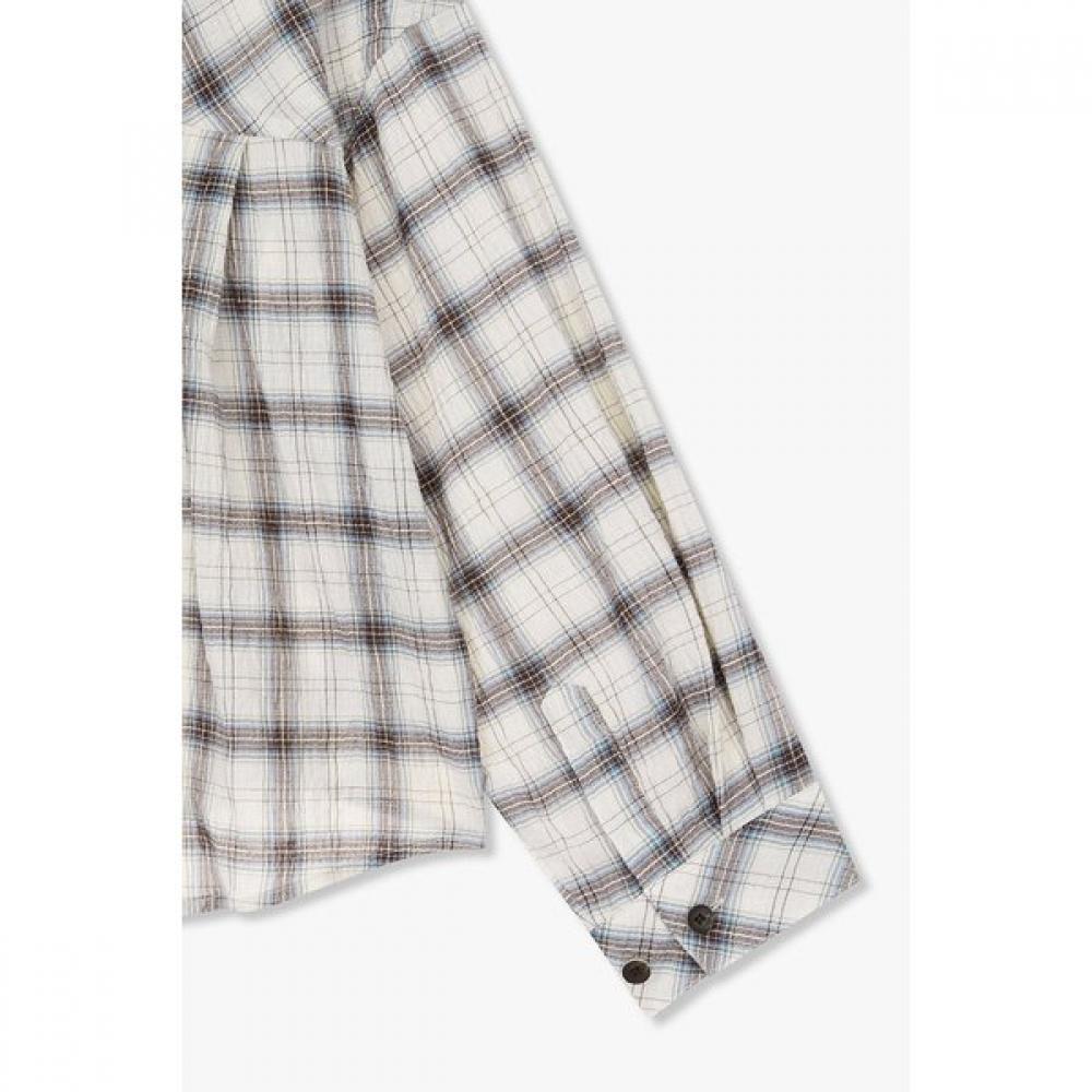 STUDIO TOMBOY Check Pattern Crop Shirt 9176221982