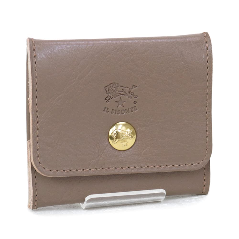 

Coin case for men and beige PV0005 GY103 C0774 22SS [IL BISONTE] women, (SCP020 TORTORA) [Used] бежевий