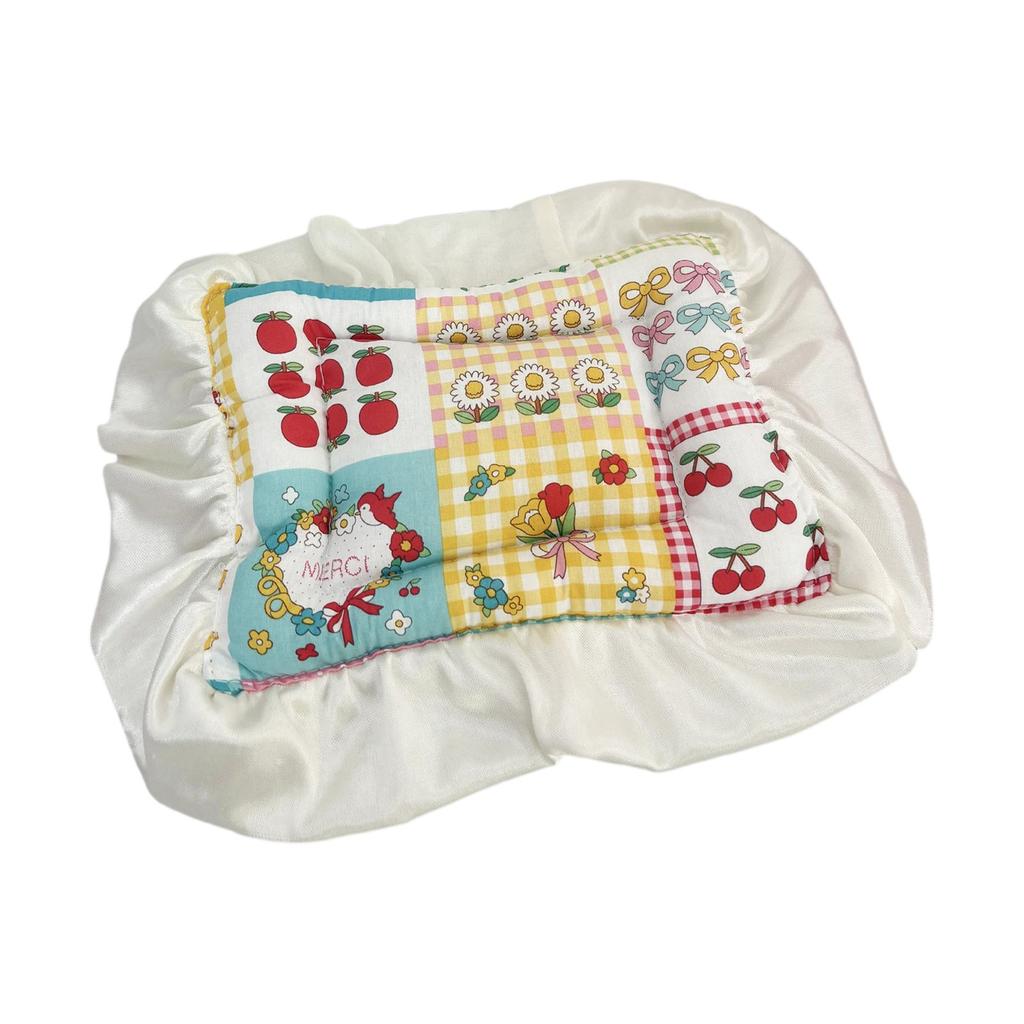 Cotton Doll Storage Box For Doll Mattress Bedding Doll Basket Cradle Stroller Lace Mat