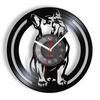French Bulldog Vinyl Record Wall Clock Cute Pet Animal Puppy Home Decor Watch Retro Hanging Clock Watch Handmade Dog Owner Gifts