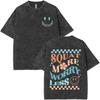 Vintage Washed Muscle Mommy Gym Rat Funny  Meme T Shirt Mens Women High Street Tshirt Aesthetic Fashion Oversized T Shirts