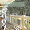 Spuntoni per Piccioni da 5 Metri, 3 File Repellente per Piccioni in Plastica Repellente per Uccelli Repellente per Corvi Repellente per Gatti per Balcone, Recinzioni e Tetto - Confezione da 12 (bianca)