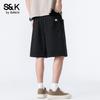 Baleno Men's S&K Series Straight-Fit Cotton Casual Shorts