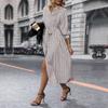 Clothing 2025 Spring New Women's Long-sleeved Printed Dress
