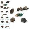 Realistic Pvc Hedgehog Model For Static Tabletop Decoration Cute Forest Animal
