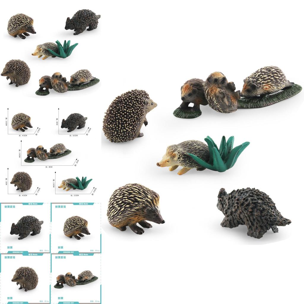 Realistic Pvc Hedgehog Model For Static Tabletop Decoration Cute Forest Animal