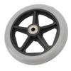 2Pcs 6in Front Wheelchair Wheel PU Wear Resistant Non Slip Universal Solid Wheelchair Tires Replacement