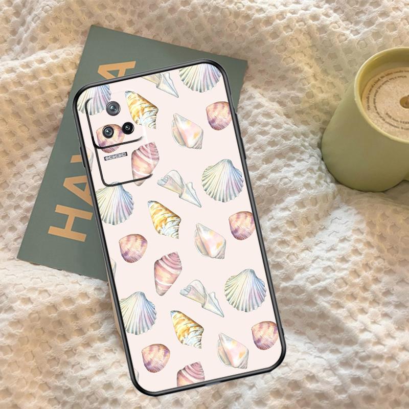 Seashell Shell Sea Art Case For Xiaomi 14T 13T Pro 11T 12T 13 14 15 Ultra POCO X7 Pro X3 X5 X6 F5 F6 M6 Pro Cover
