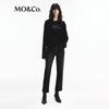 MO&Co. Cotton-Hemp Blend Pleated Long-Sleeve T-Shirt