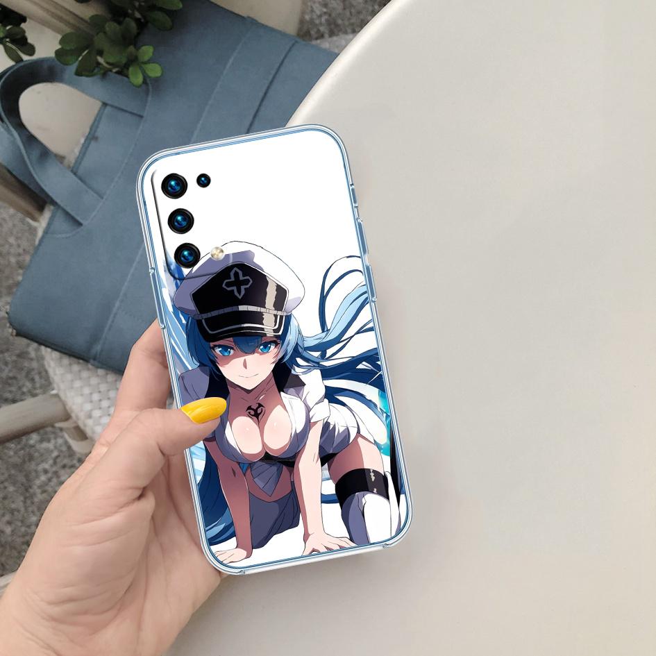 LO8 Anime Esdeath Soft Shell Transparent Phone Case for Samsung Galaxy A04 A04S A14 A23 A34 A54 M23 M33 M52 M53