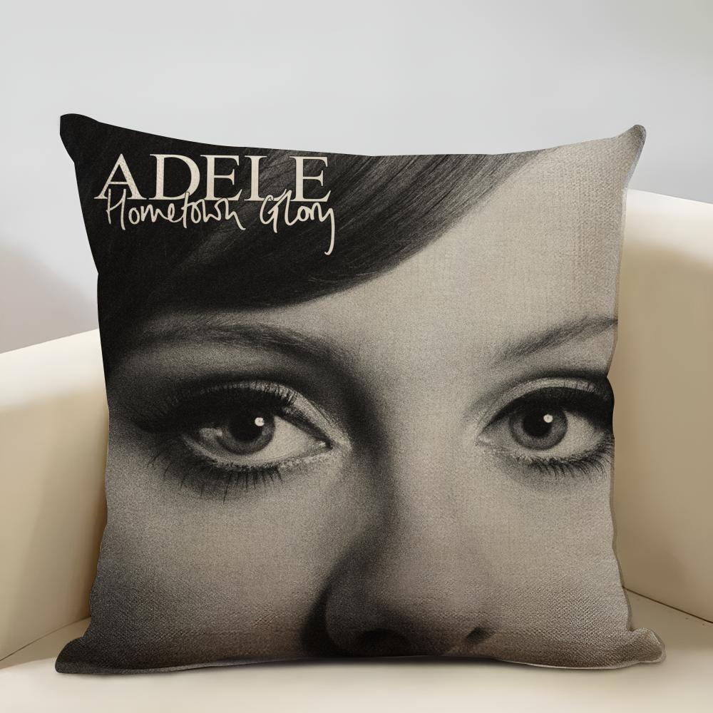A-A-ADELE-S Ablum Cushion Cover Household Decoration Linen Sofa Cushion Cover: Skin-Friendly & Breathable with Invisible Zipper