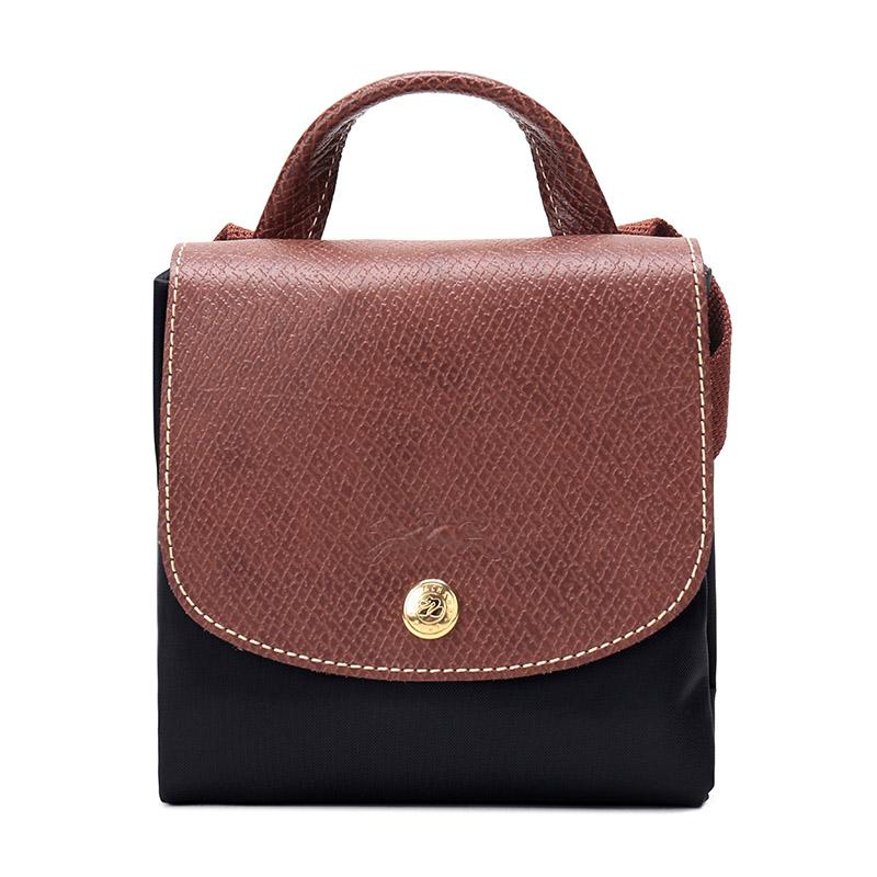 Longchamp Le Pliage 26 Faltbarer Nylon Rucksack Tragetasche Damen Rucksäcke Schwarz 1699089001