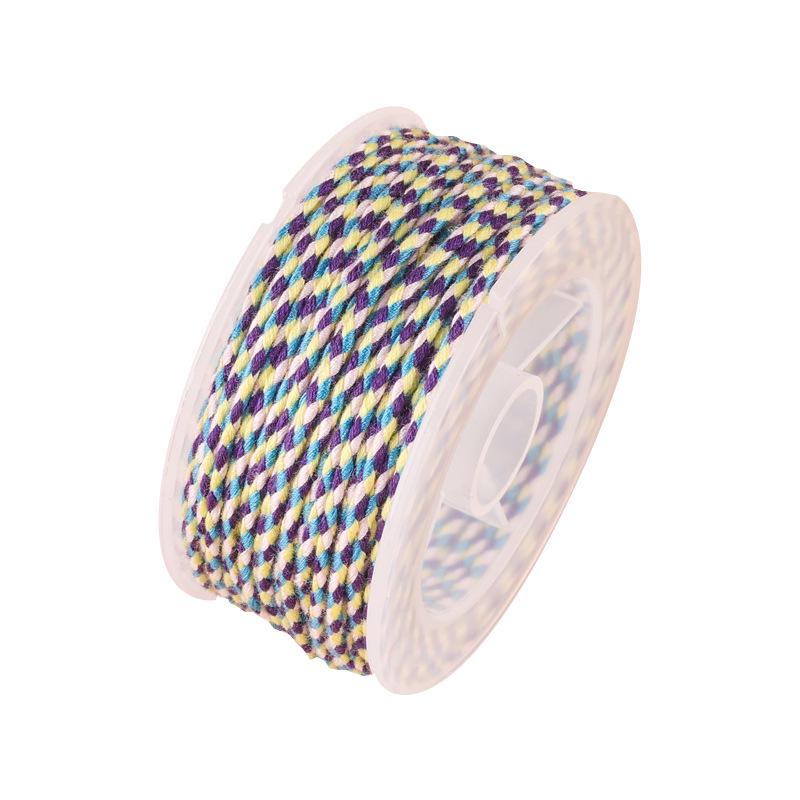 Sigu Sanhua Tibetan-Style Star & Moon Bodhi Cotton Thread - Non-Elastic, Wear-Resistant DIY Weaving Rope