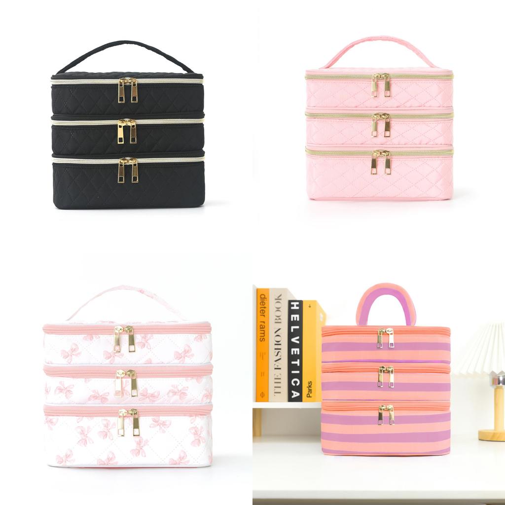 Cotton Travel Toiletry Bag With Waterproof Design For Home Use And Storage
