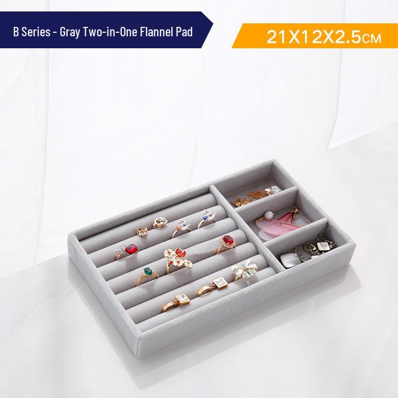 Large Transparent Jewelry Storage Box with Multi-Compartment Display for Necklaces, Earrings, Lipsticks, and Studs