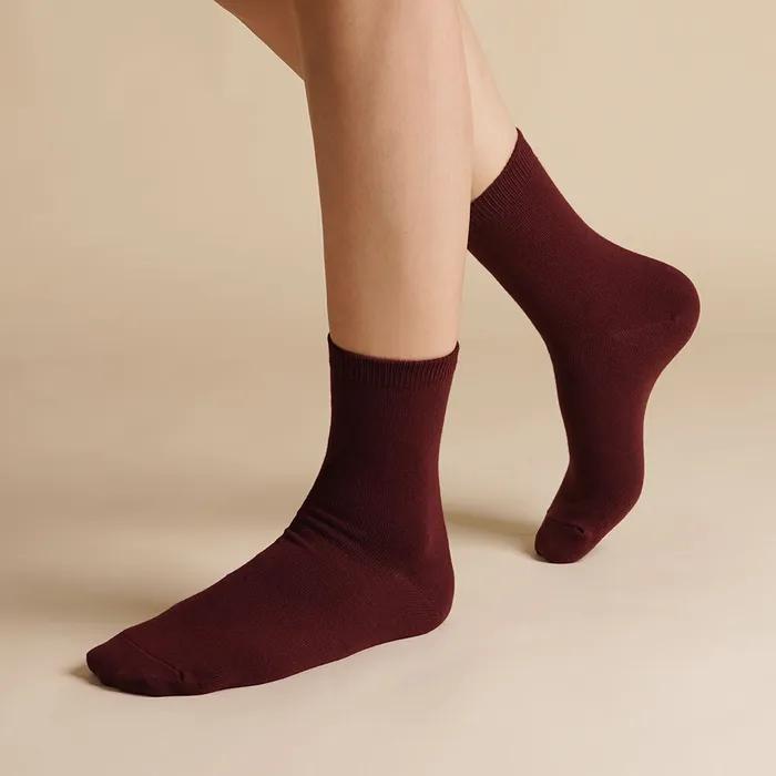 [8-Pack] 36g Plain Mid-Length Socks