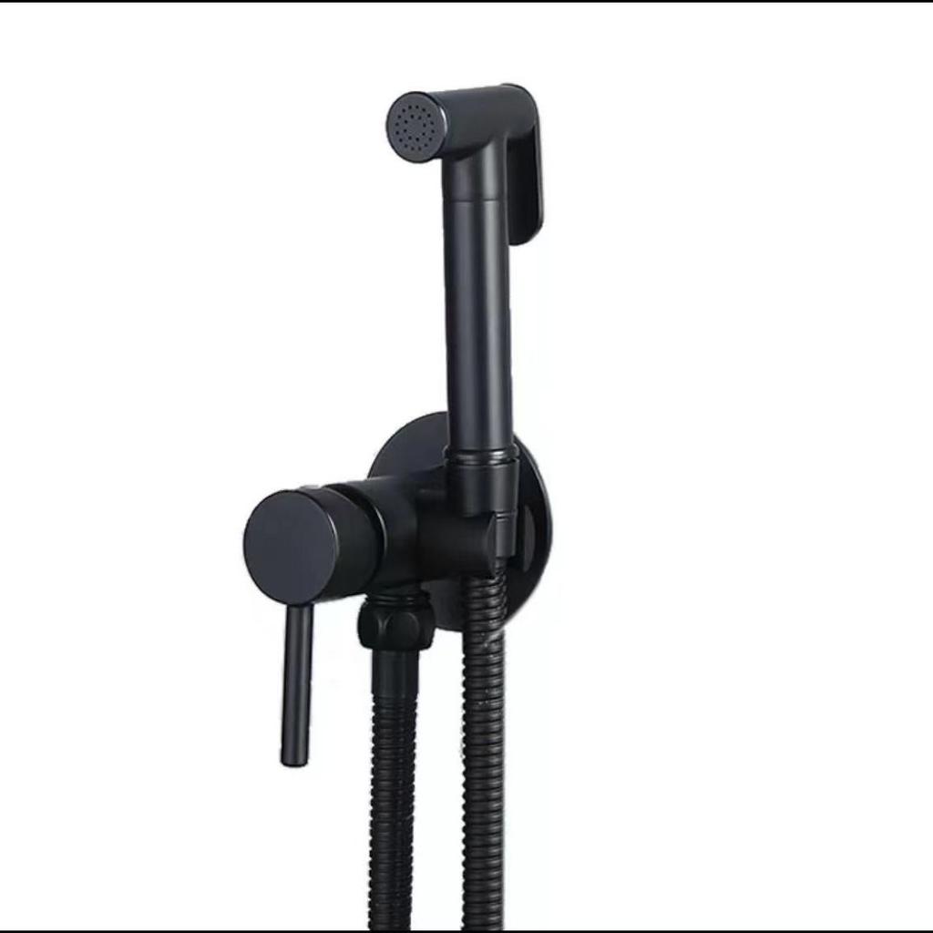 Wall-Mounted Bidet Faucet Sprayer with Vertical Spray Zinc Alloy Gold Black Bathroom Toilet Sprayer