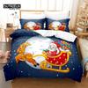 Christmas Digital Printing Bedding Set Christmas Santa Duvet Cover Set 3D Bedding Linen Queen Size Fashion Design