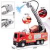 Firefighting Simulation Model: Alloy Fire Truck with Ladder, Water Tanker, Light, Music, and Pull-Back Action.